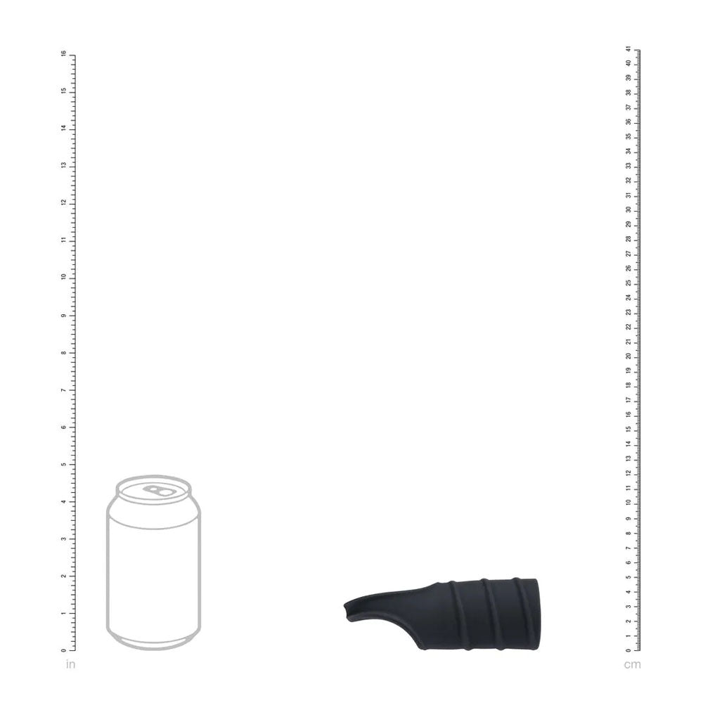 LEVELZ Silicone Cock Ring & Ribbed Sleeve - Black