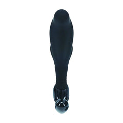 LEVELZ Rippled with Hard Loop Prostate Massager -  Medium Black