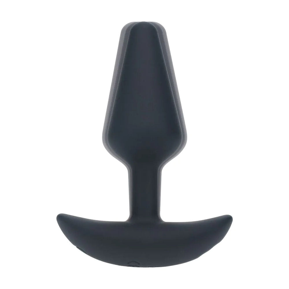 LEVELZ Classic Vibrating Silicone Anal Plug - Black Small USB Rechargeable