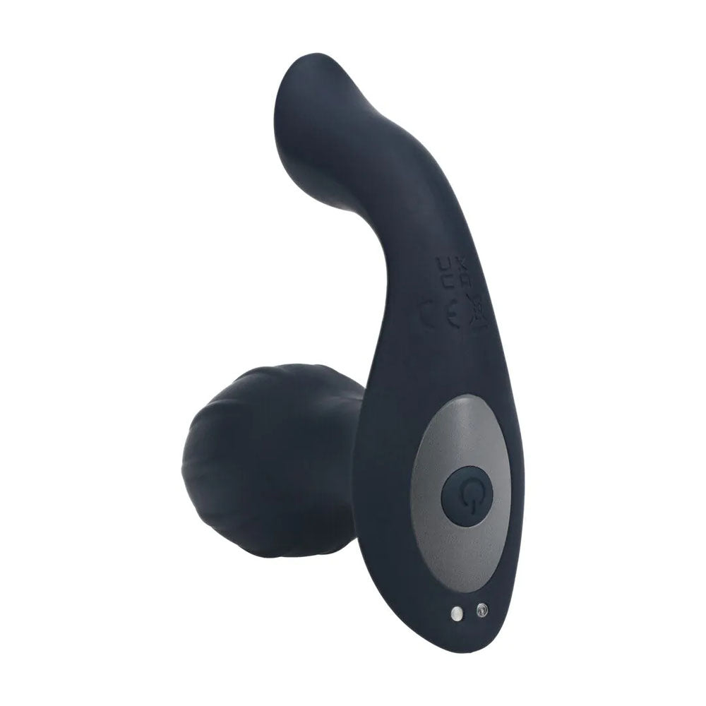 LEVELZ Vibrating & Rotating Anal Plug with Ball Stimulator - Black 10.7 cm USB Rechargeable