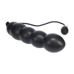 LEVELZ Beaded Inflatable Anal Plug - Black Butt Plug