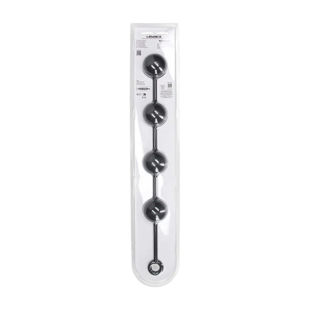 LEVELZ Round Anal Balls - Black 52.5 cm XXL Anal Beads