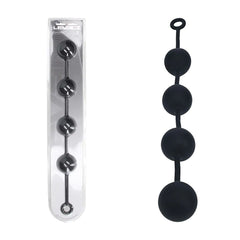 LEVELZ Round Anal Balls - Black 52.5 cm XXL Anal Beads