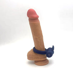 Maia HUXLEY Strong Vibrating Cock Ring - Blue USB Rechargeable