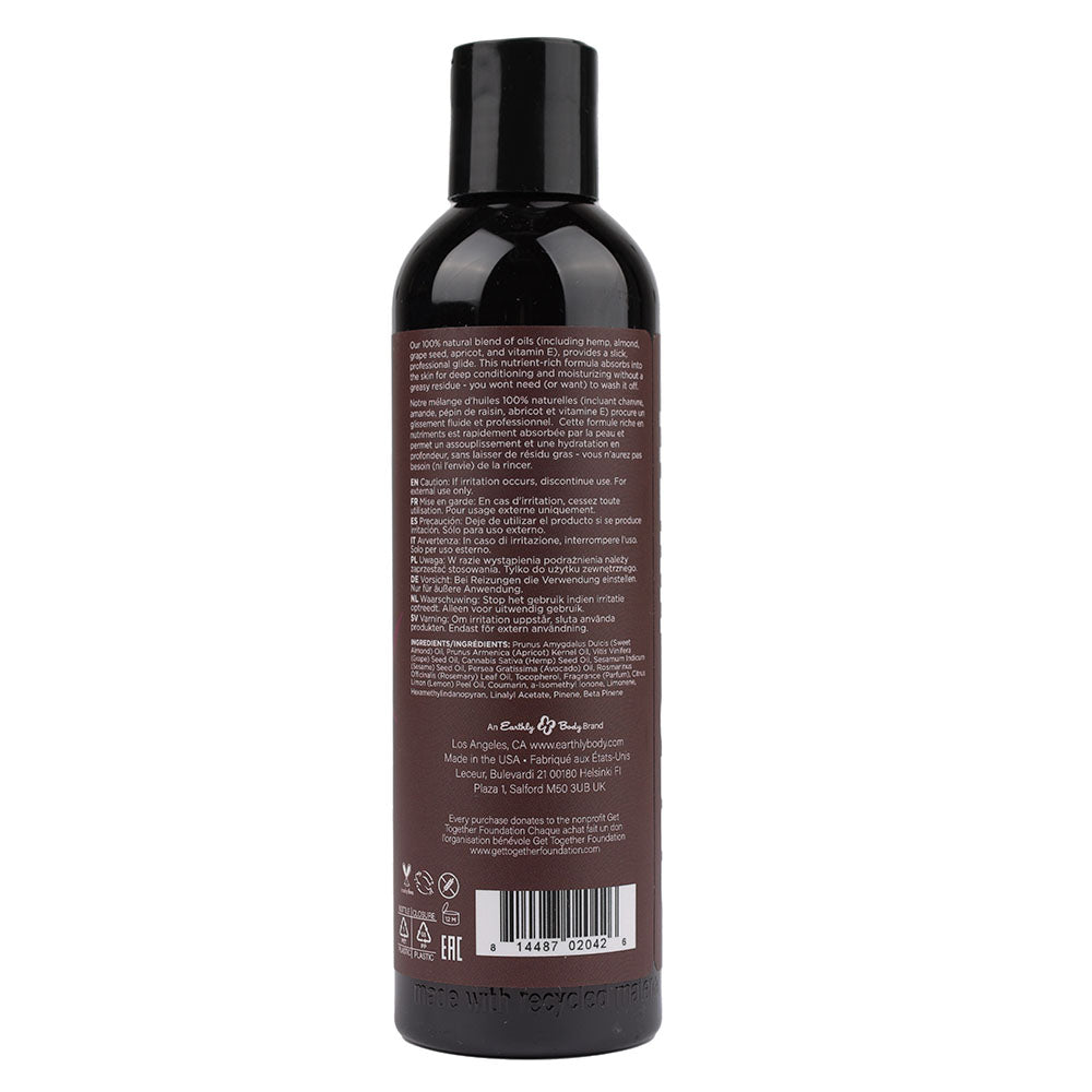 Hemp Seed Massage & Body Oil - Vanilla & Fairy Floss Scented - 237 ml