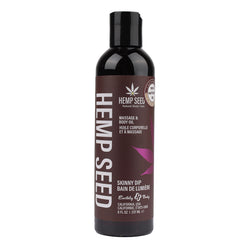 Hemp Seed Massage & Body Oil - Vanilla & Fairy Floss Scented - 237 ml