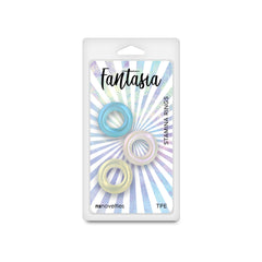 Fantasia - Stamina Rings - Multicolour - Coloured Cock Rings - Set of 3