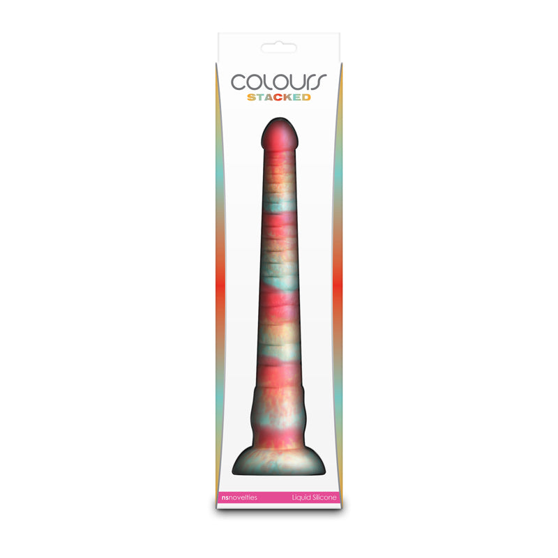 Colours Stacked - 12'' Dildo - Red/Gold - Red/Gold 30.6 cm Fantasy Dildo