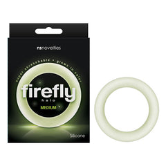 Firefly Halo Cock Ring Medium Glow in the Dark Clear