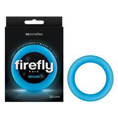 Firefly Halo Cock Ring - Medium Blue