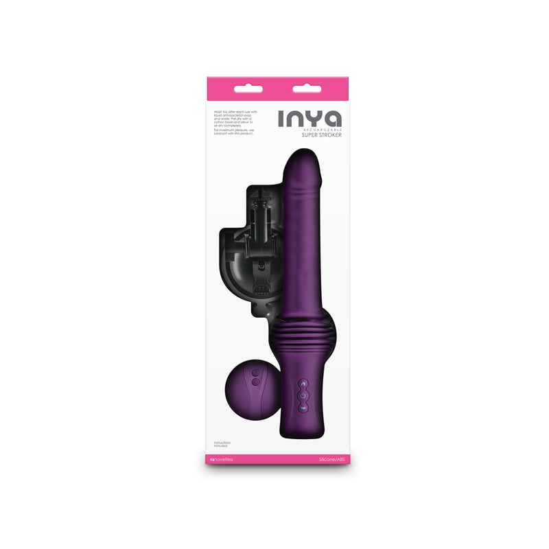 INYA Super Stroker Thrusting Vibrator - Purple