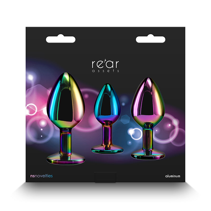 Rear Assets -  Butt Plug Trainer Kit - Multicolour - Rainbow Heart