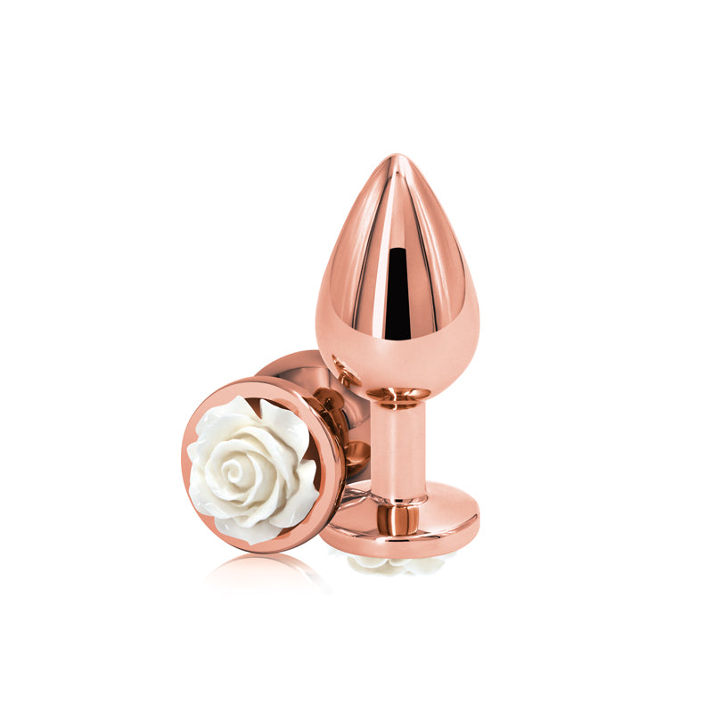 Rear Assets Rose - Medium - Rose Gold 8.9 cm Metal Butt Plug
