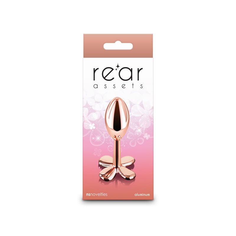 Rear Assets Clover Butt Plug - Rose Gold