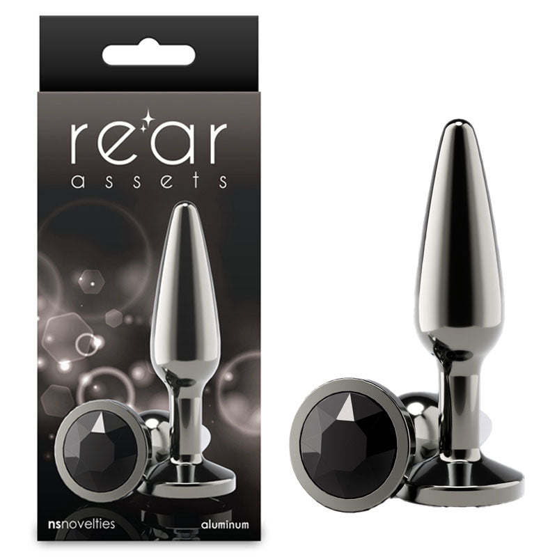 Rear Assets Tapered Butt Plug - Medium - Gunmetal
