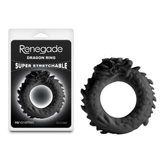 Renegade Dragon Ring - Black - Black Cock Ring