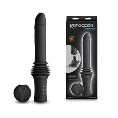 Renegade Super Stroker Thrusting Vibrator - Black