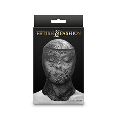 Fetish & Fashion Bondage - Lace Hood - Black
