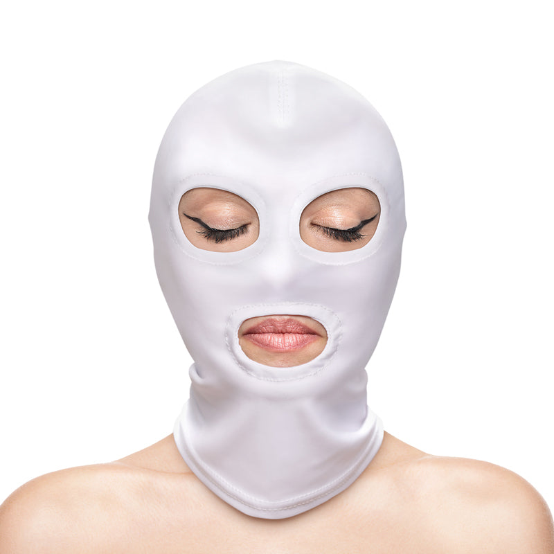 Fetish & Fashion Bondage - Eyes & Mouth Hood - White