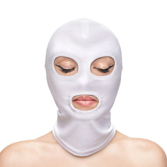 Fetish & Fashion Bondage - Eyes & Mouth Hood - White