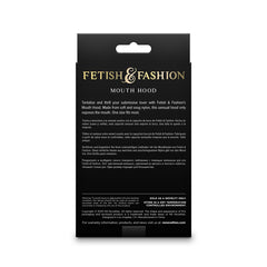 Fetish & Fantasy BDSM - Mouth Hood - Black