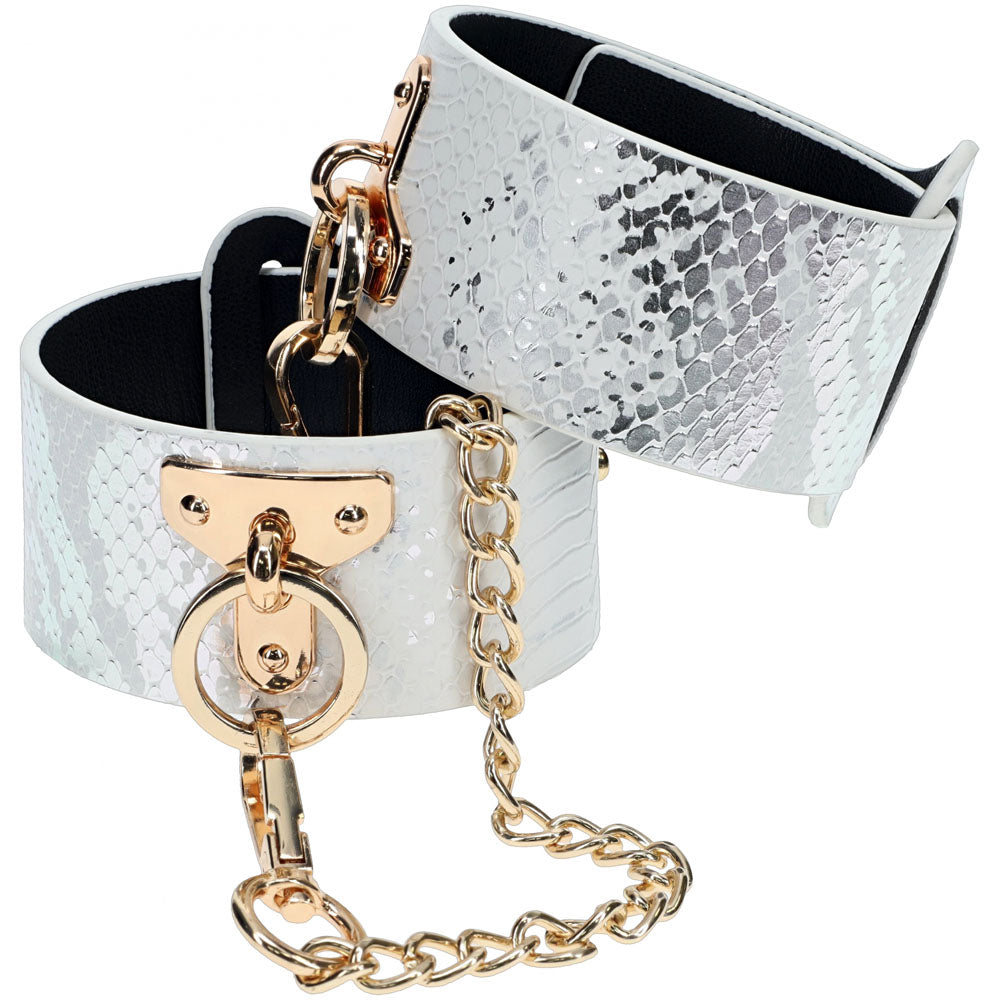 OUCH! Florence Collection - White BDSM Leg Cuffs