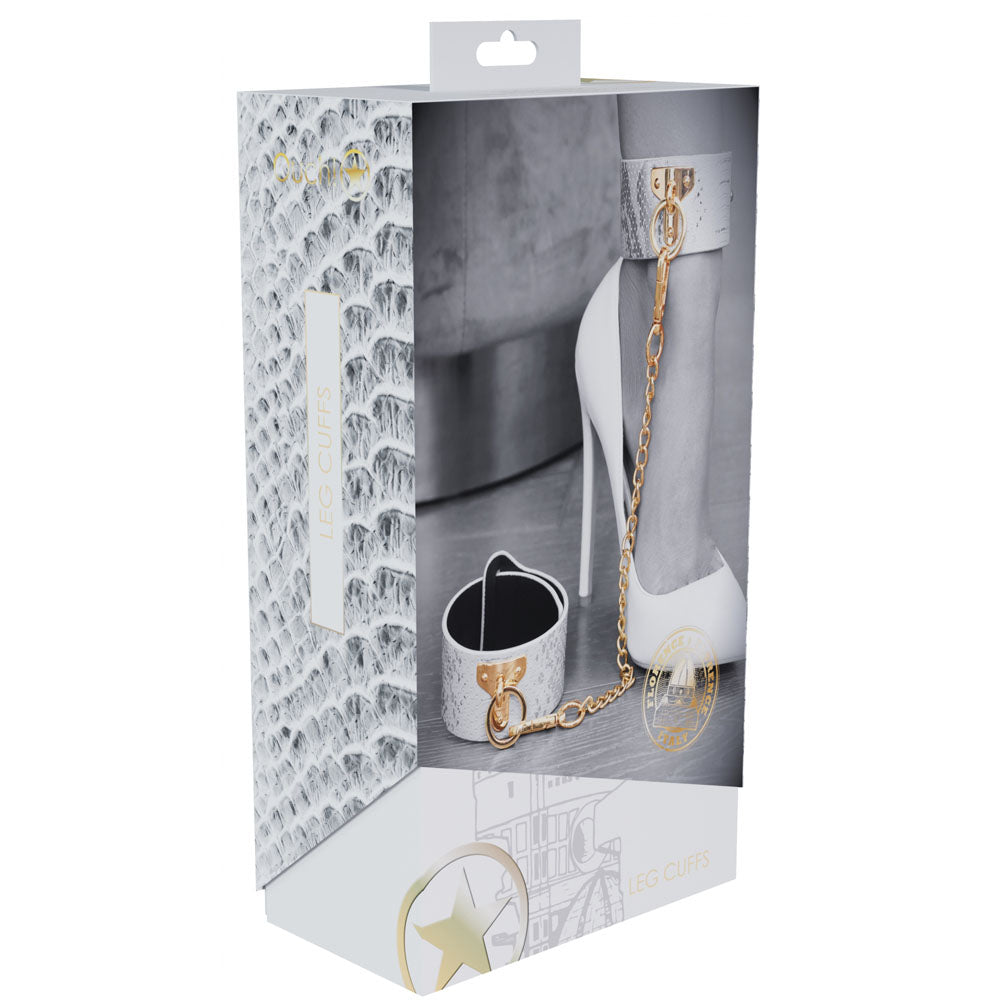 OUCH! Florence Collection - White BDSM Leg Cuffs