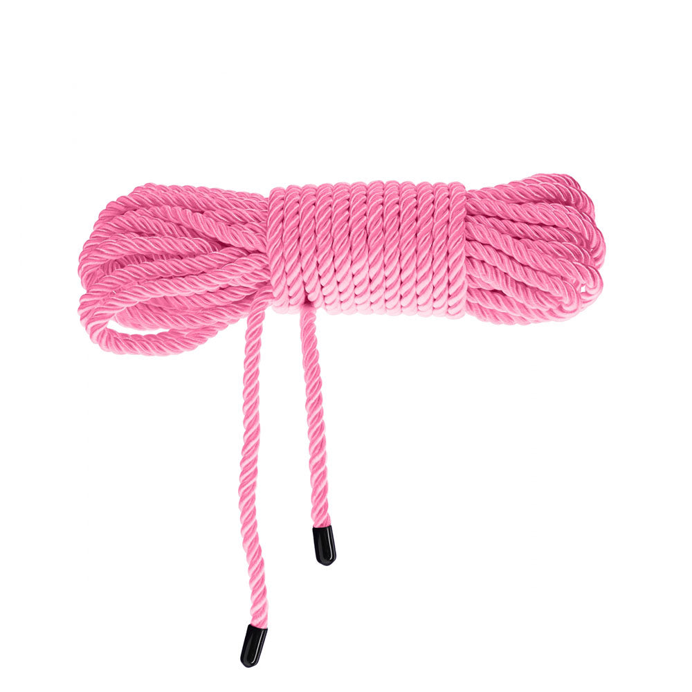 OUCH! Bondage Rope - 10 M - Pink - Pink Nylon Bondage Rope - 10 metre Length