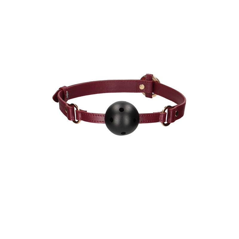 OUCH! Halo Breathable Ball Gag - Burgundy