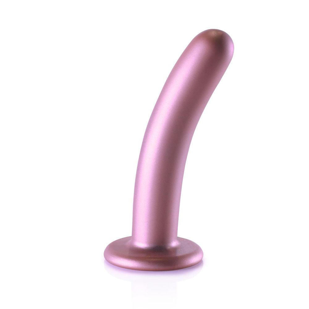OUCH! Smooth Silicone G-Spot Dildo - 6'' Rose