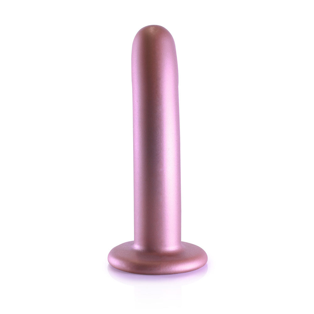 OUCH! Smooth Silicone G-Spot Dildo - 6'' Rose