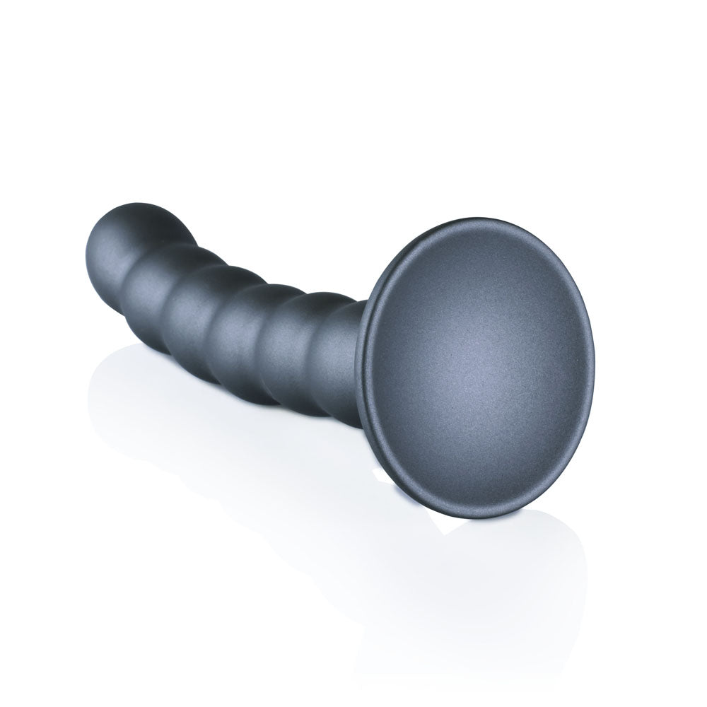 OUCH! Beaded Silicone G-Spot Dildo - 5'' / 13cm Blue