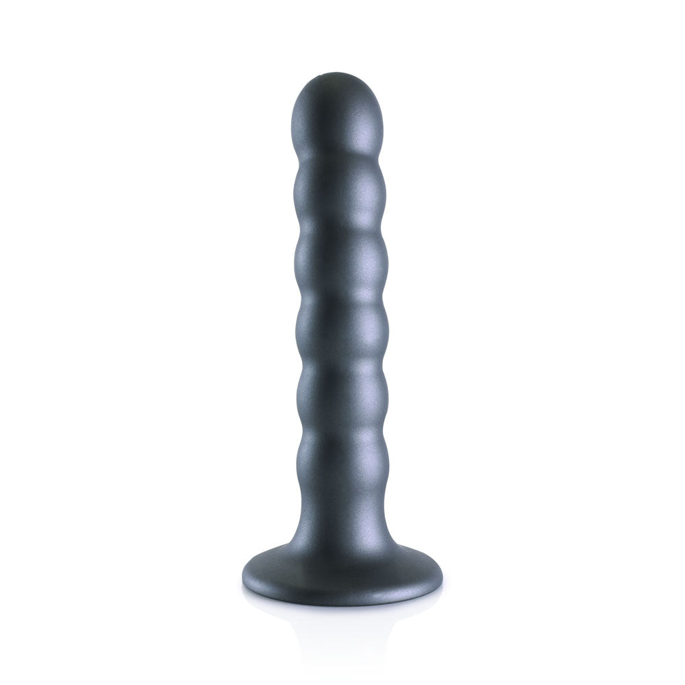 OUCH! Beaded Silicone G-Spot Dildo - 5'' / 13cm Blue