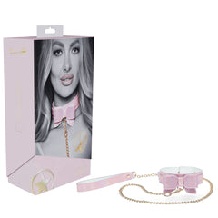 OUCH! Paris Collection - Pink Collar with Leash
