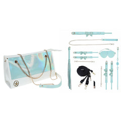 OUCH! Paris Collection - BDSM Bondage Kit with Bag - Blue