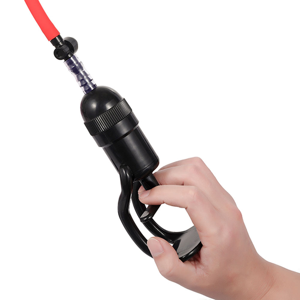 LuvPump Vagina Enhancement System Vagina Pussy Pump - Clear/Red
