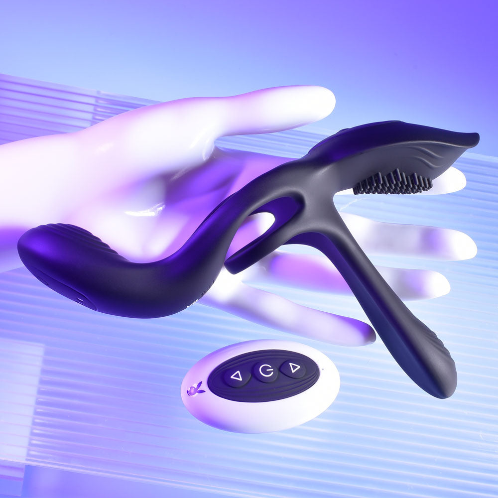 Playboy Pleasure The 3 Way Vibrating Cock Ring