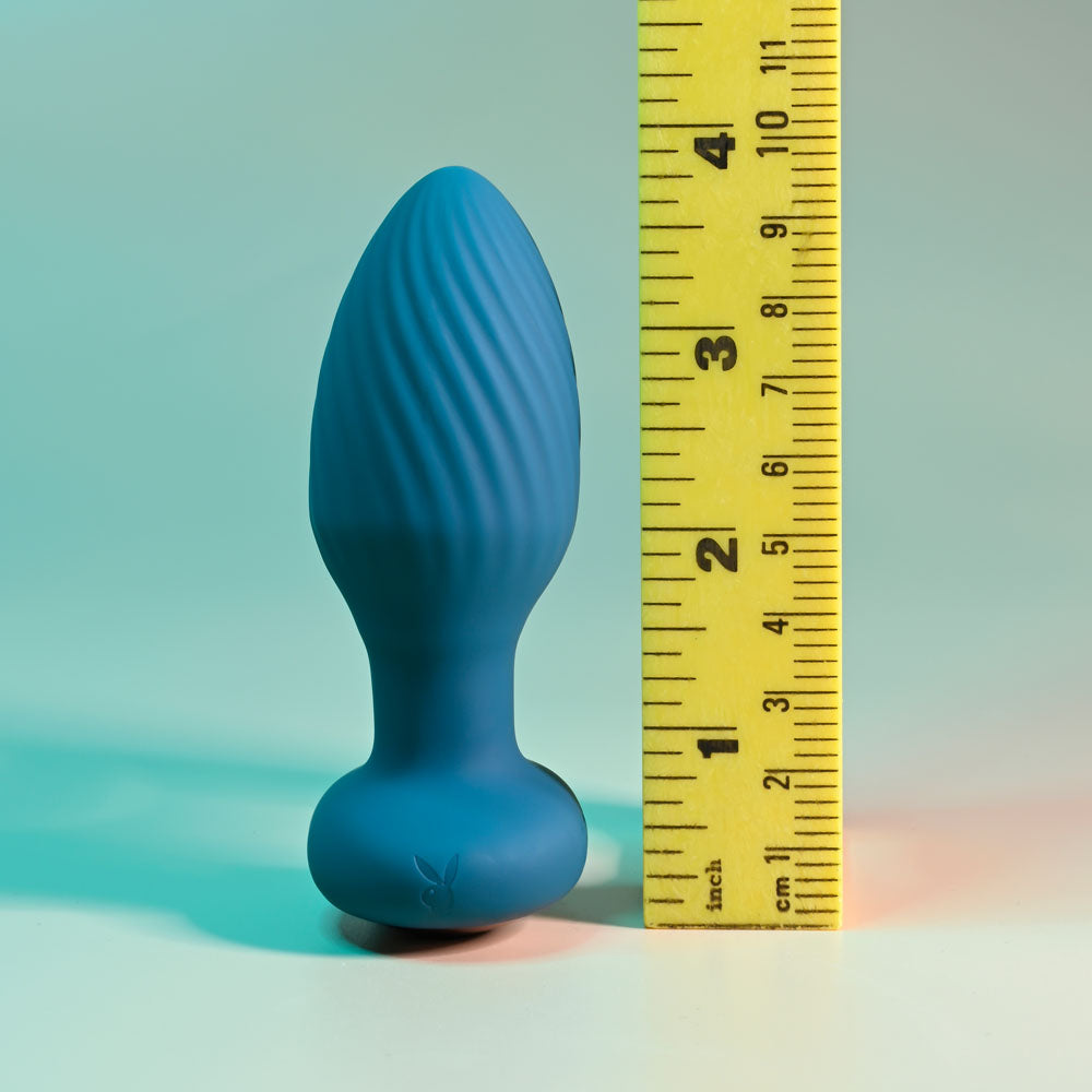 Playboy Pleasure SPINNING TAIL TEASER Vibrating Butt Plug
