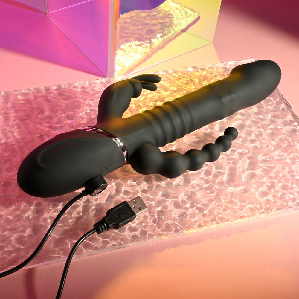 Playboy Pleasure BIG BUNNY ENERGY Rabbit Vibrator and Anal Beads
