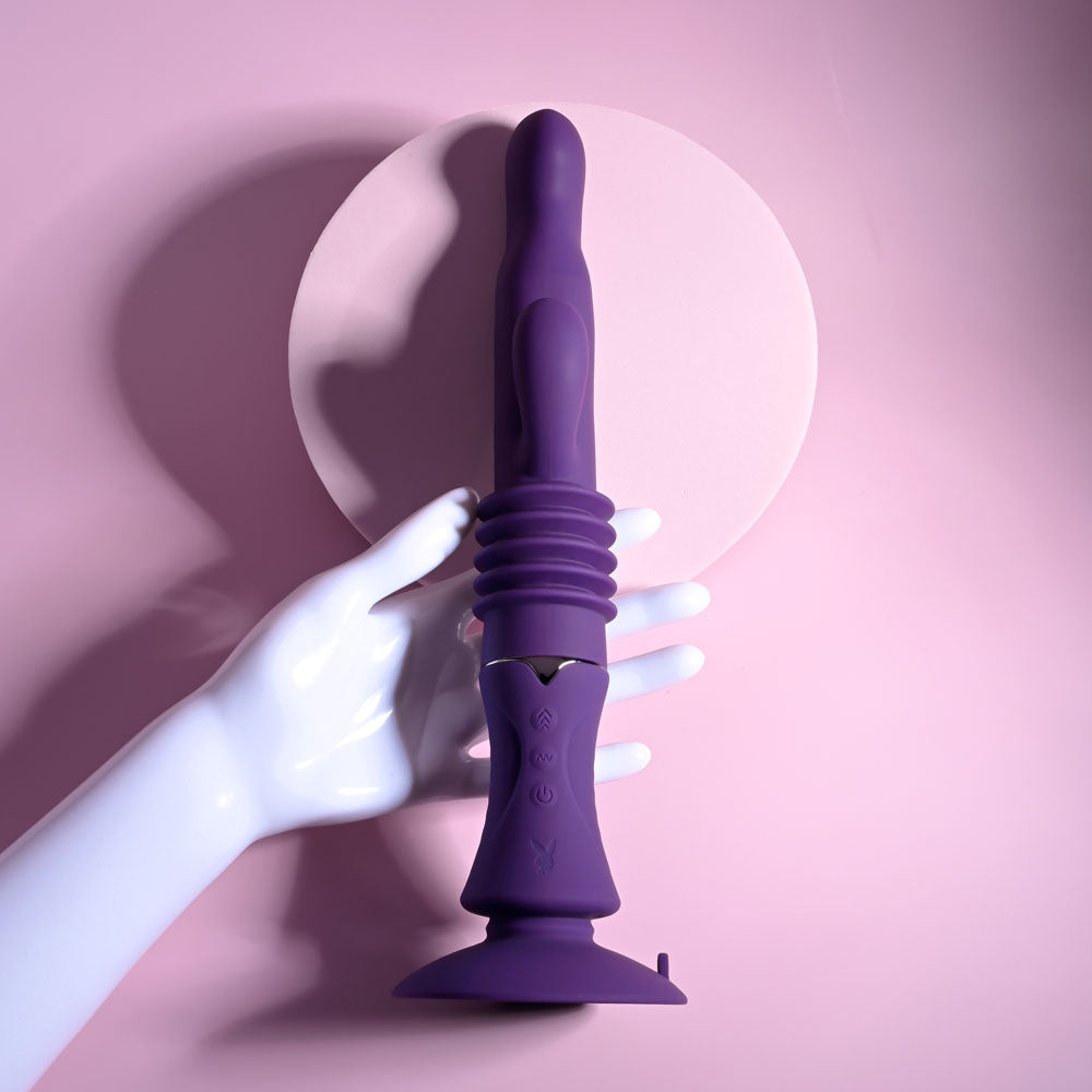Playboy Pleasure HOPPY ENDING Thrusting Rabbit Vibrator