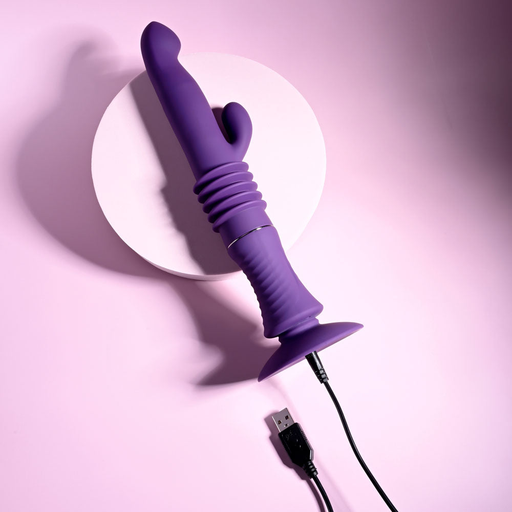 Playboy Pleasure HOPPY ENDING Thrusting Rabbit Vibrator