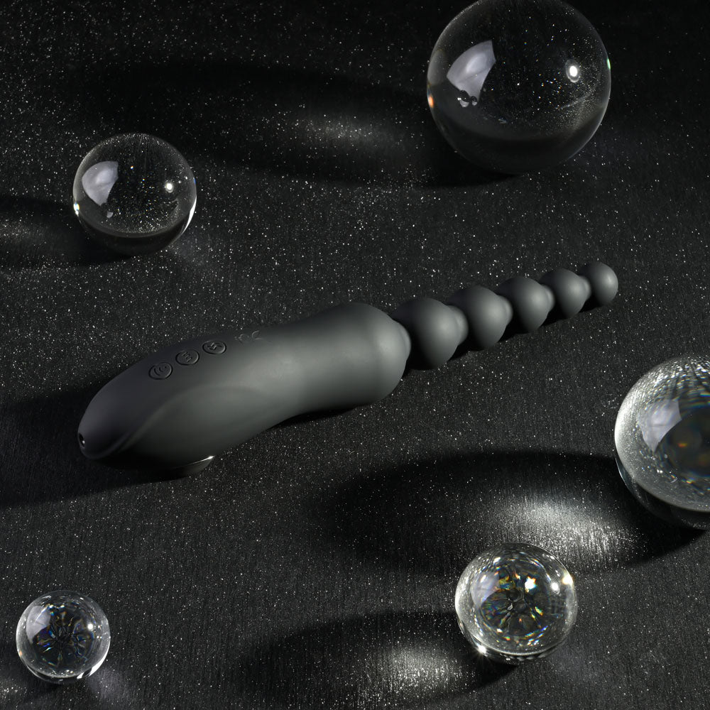 Playboy Pleasure LET IT BEAD Vibrating Anal Beads and Clit Sucker