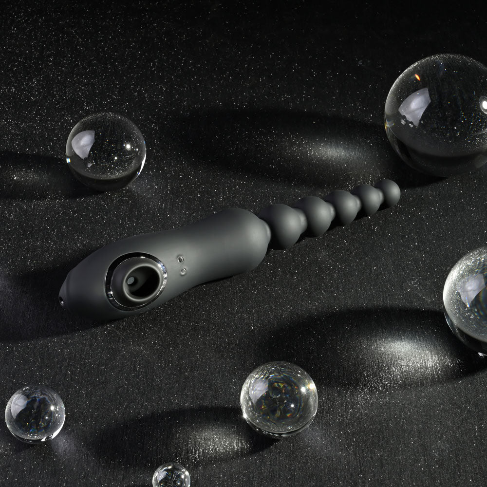 Playboy Pleasure LET IT BEAD Vibrating Anal Beads and Clit Sucker