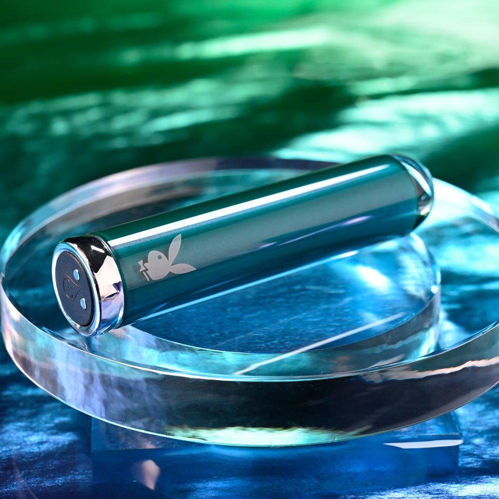 Playboy Pleasure EMERALD Glass Vibrator
