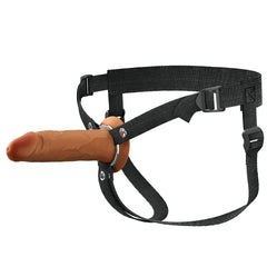FX Elite 6'' Silicone Hollow Strap-On - Tan 15.2 cm