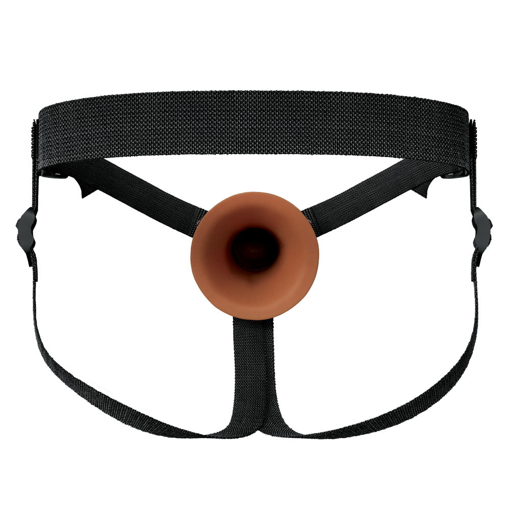 FX Elite 7'' Silicone Hollow Strap-On -  Tan 17.8 cm