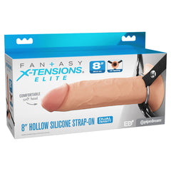 FX Elite 8'' Silicone Hollow Strap-On - Flesh Dildo - 20 cm