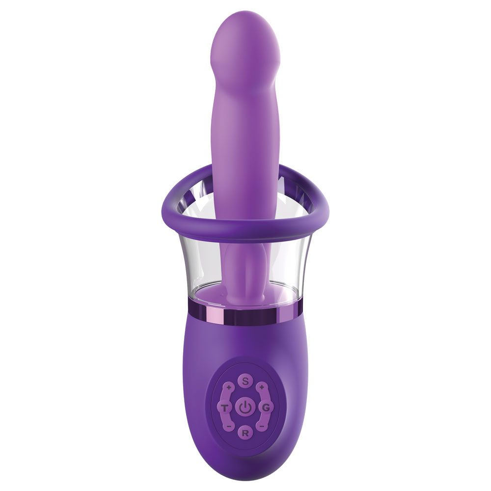 Fantasy For Her Ultimate Pleasure Pro Plus Sucking Licking & Flicking Vibrator - Purple USB Rechargeable
