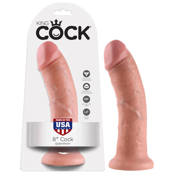 King Cock 8'' Flesh 20.3cm Dildo