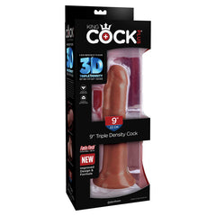 King Cock Plus 8'' Triple Density Cock Brown Dildo